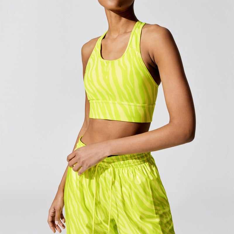 Nike Dri-FIT Neon Yellow Sports Bra Top 