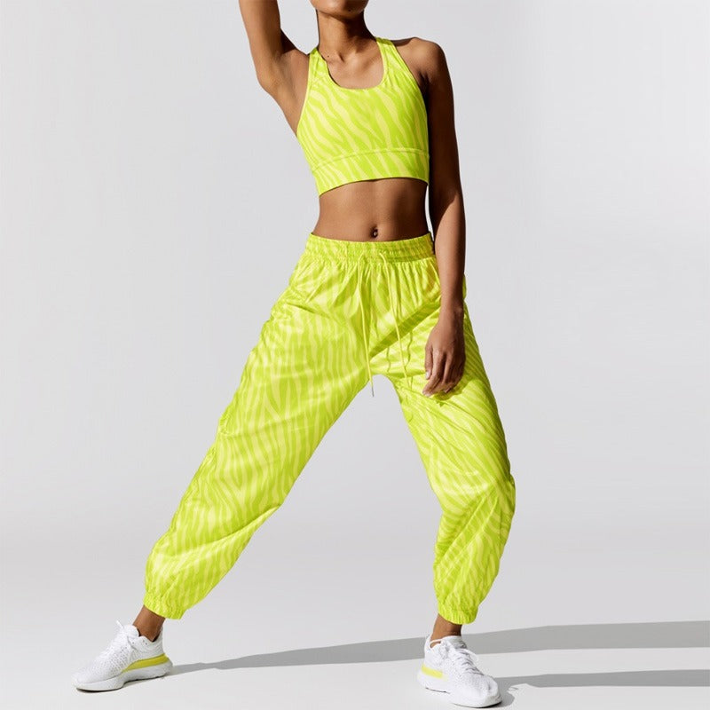 Buy PrettyCat High Performance Sports Gym Running Bra Panty Set Yellow  online
